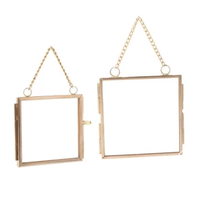 MOON DIY Khung ảnh kim loại Kính mờ Khung ảnh Giá đỡ thư mục
