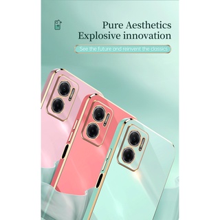 Ốp điện thoại Mềm Xiaomi Redmi 10 5G Mạ Sang Trọng Mạ Điện Chống Sốc Màu Nguyên Chất Silicon Mỏng Bảo Vệ Mặt Sau