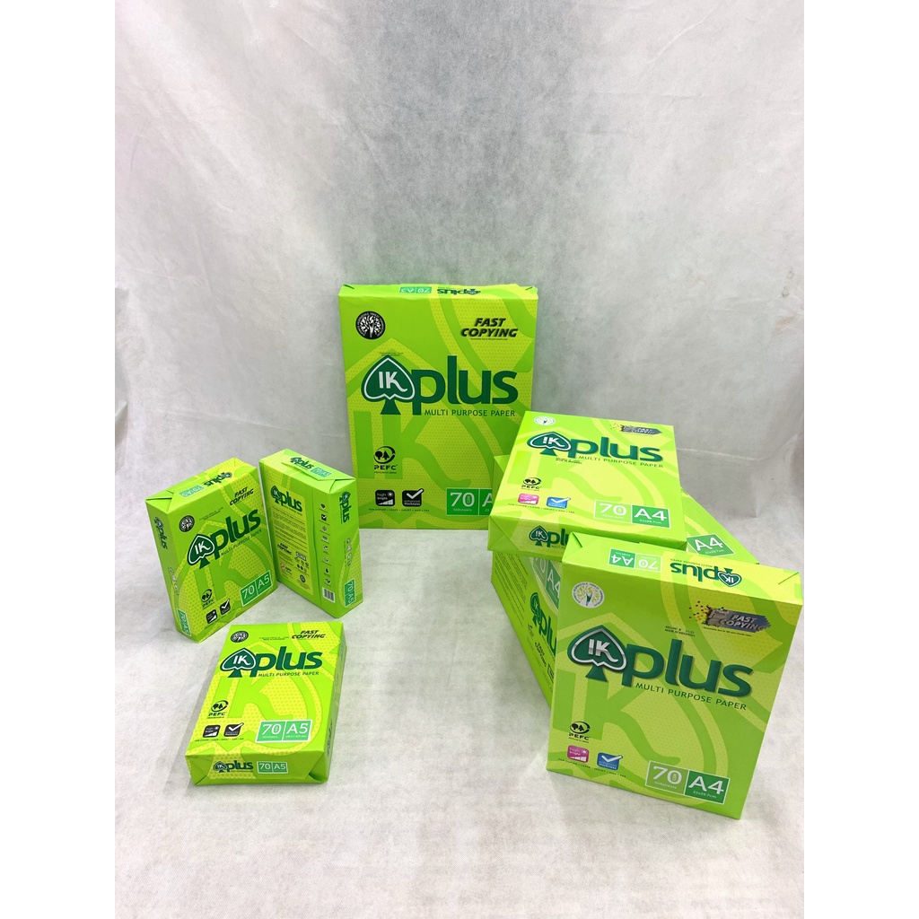 GIẤY IN A4 Trắng IK PLUS 70GSM (RAM 500 TỜ) - PRINTTING PAPER A4 PLUS ...