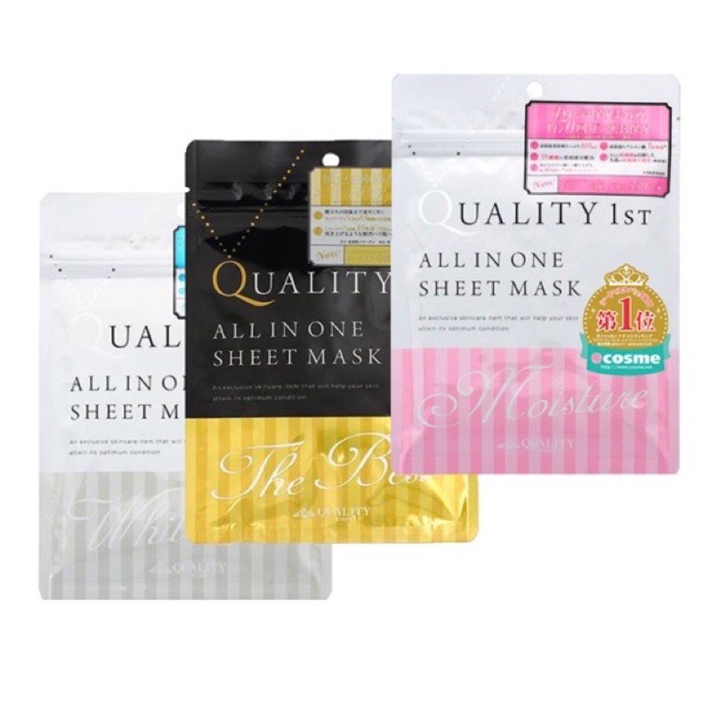 Mặt nạ Quality 1st All in one sheet mask (Made in Japan) | Shopee Việt Nam