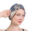GAVESTO Mũ Turban Nút thắt xếp li Cotton in hoa Bonnet mềm