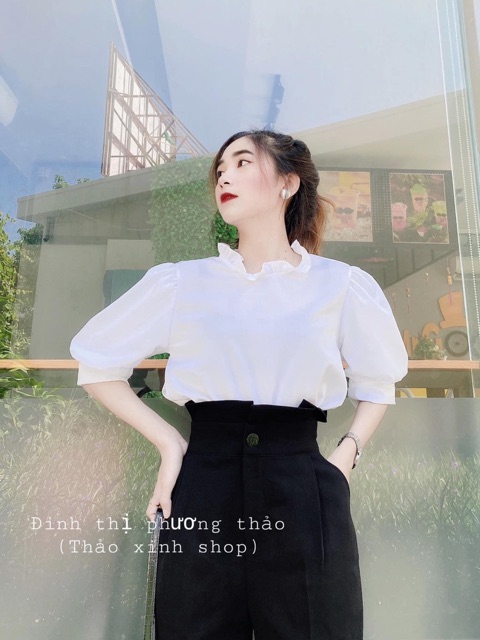 Set Áo Sơ mi ngắn tay mix quần xuông