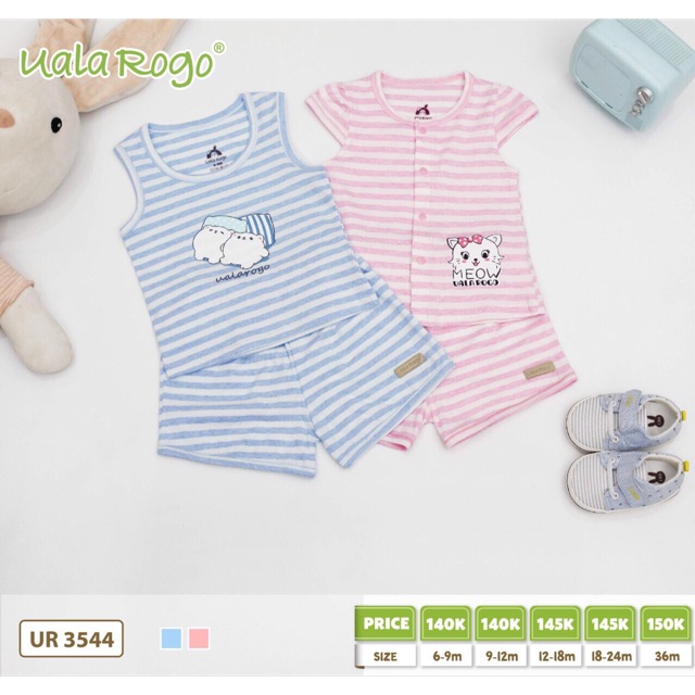 Bộ ba lỗ vải thủng UALA ROGO (6m-3y) | Shopee Việt Nam