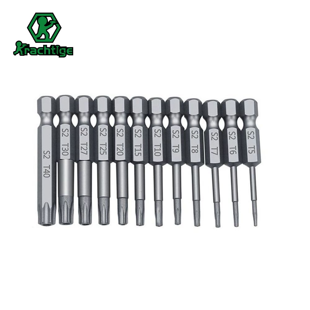 Torx Inbusschlüssel-Set 8-teilig – T9 Bis T40, Klappbar | Mit PVC-Griff & Stiftloch