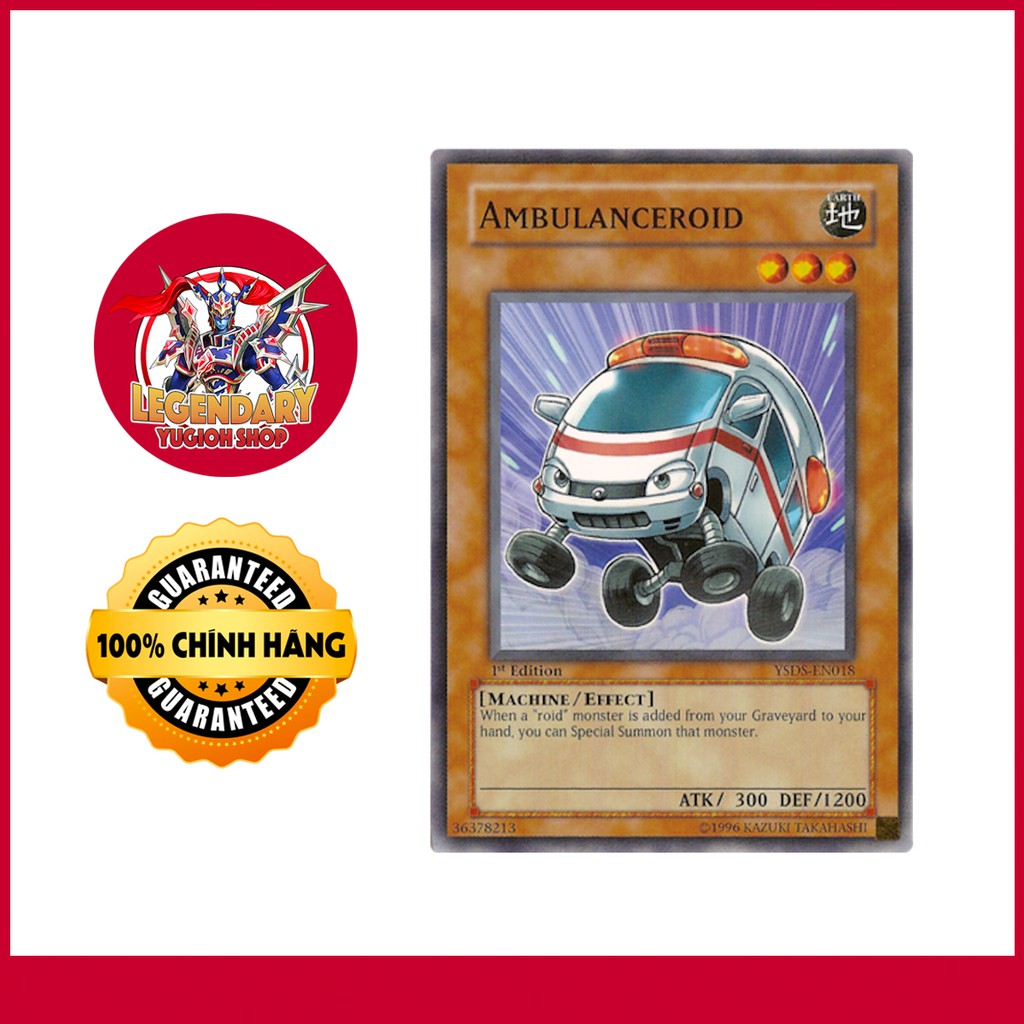 [Thẻ Bài Yugioh Chính Hãng] Ambulanceroid | Shopee Việt Nam