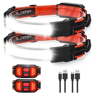 Đèn Pha Bóng Led Đội Đầu Sạc USB Chống Thấm Nước Trọng Lượng Nhẹ Dùng Khi Chạy Bộ