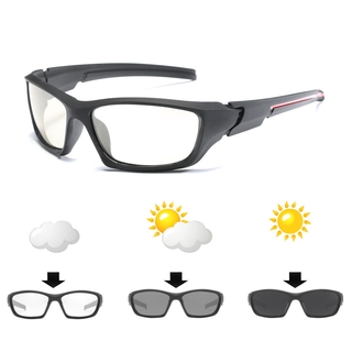 Kính râm nam phân cực Photochromic Nam lái xe ngoài trời Kính râm ống kính chuyển đổi