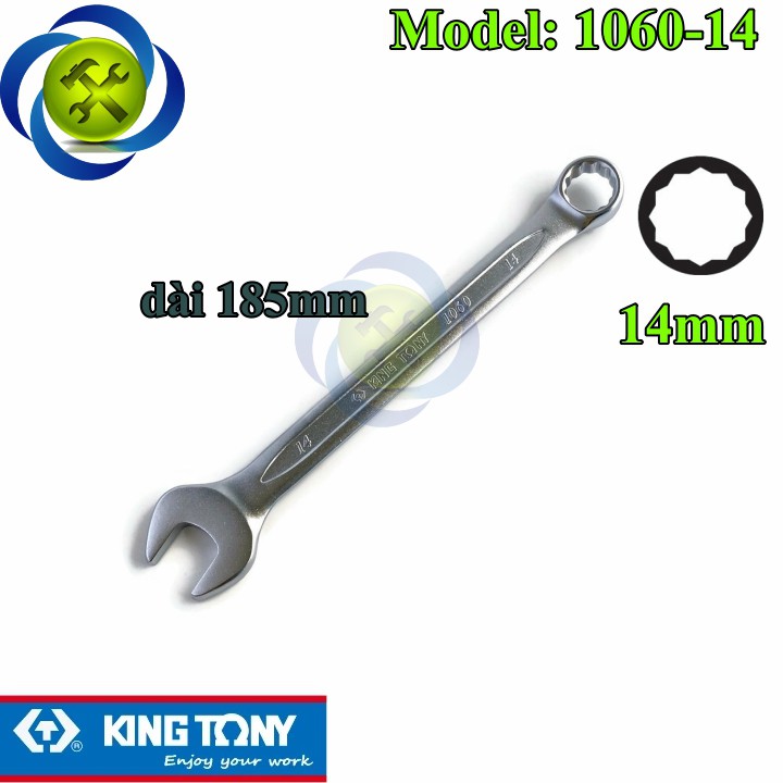 Cờ lê vòng miệng 14mm Kingtony 1060-14 dài 185mm | Shopee Việt Nam