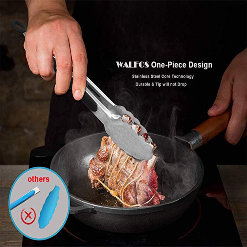 Ảnh Kẹp nướng bằng thép không gỉ Walfos 304 4