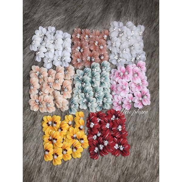 Hoa bột cúc ruby nail hot hit (giá 1 bông) | Shopee Việt Nam
