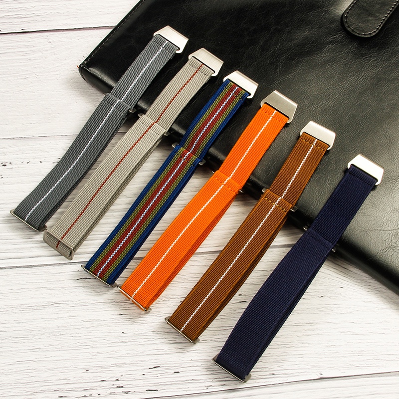 Nato Dây Đeo Đồng Hồ Dù Quân Đội Pháp 60 '' 20mm 22mm Bằng Vải Dù Nylon Co Giãn Cho Nam Và Nữ
