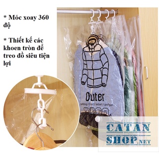 TÚI HÚT CHÂN KHÔNG CÓ MÓC TREO XOAY 360 - BẢO QUẢN ÁO KHOÁC, ÁO PHAO, CHĂN MÀN…. GD601-TCK-Treo