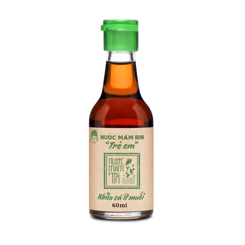 Ảnh Nước mắm tĩn trẻ em cho bé ăn dặm độ đạm 42N 60ML/chai nhiều cá ít muối kích thích vị giác 2
