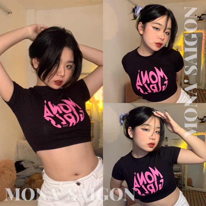 ao croptop thun y2k mona mona croptop