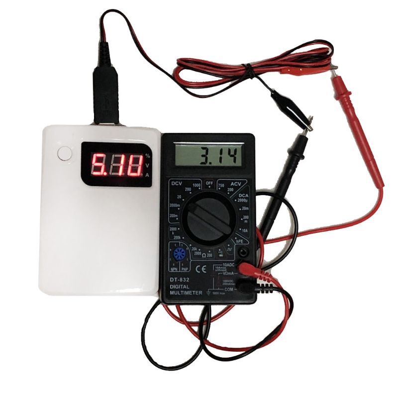 Bộ chuyển đổi RR USB 5V sang 3V Bộ chuyển đổi điện áp tăng cường Cáp nguồn cho đồng hồ vạn năng