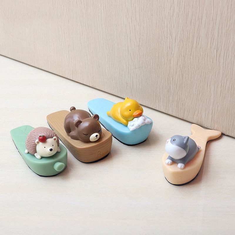 Nút chặn cửa động vật hoạt hình đáng yêu - Ngăn chặn đóng sầm Bảo vệ nội thất cho phòng khách gia đình Trang trí dễ thương