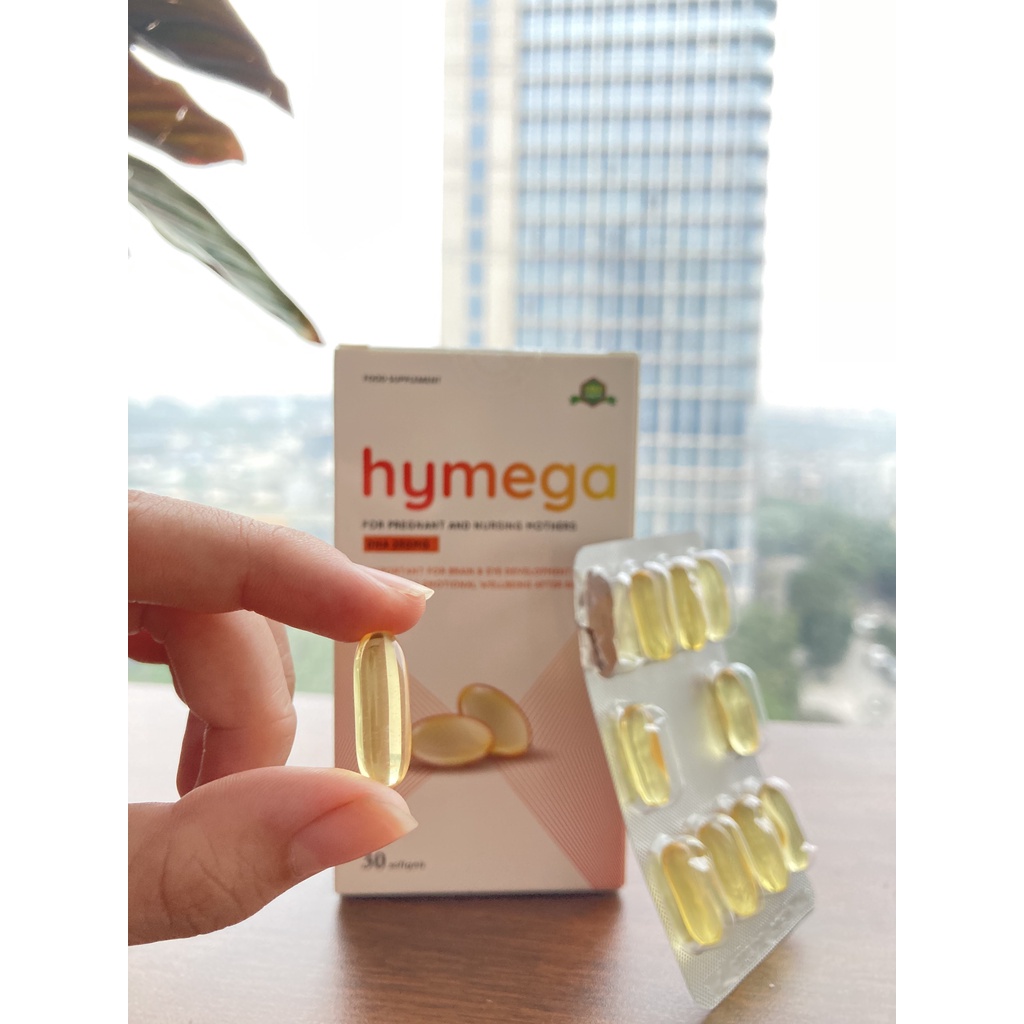 DHA EU tinh khiết Aplicaps Hymega - Viên uống bổ sung DHA hàm lượng cao, EPA, vitamin E hộp 30 viên