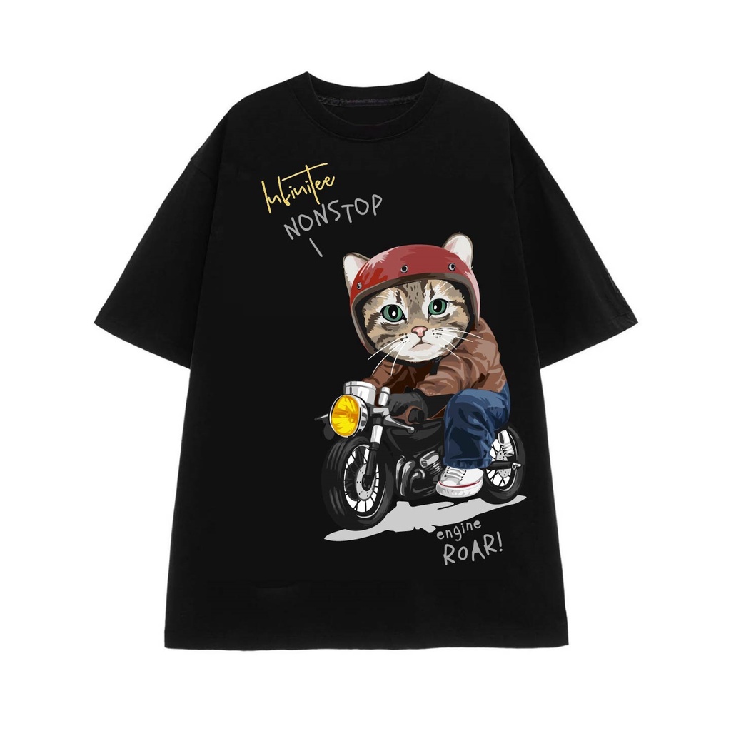 Áo thun INFINITEE Fni0728, Thun 100% Cotton - form rộng Unisex.