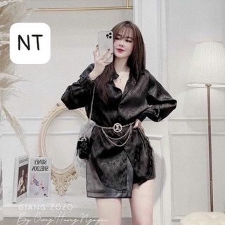 Đai váy - Belt xích vàng thương hiệu mix váy hoặc vest sanh chảnh