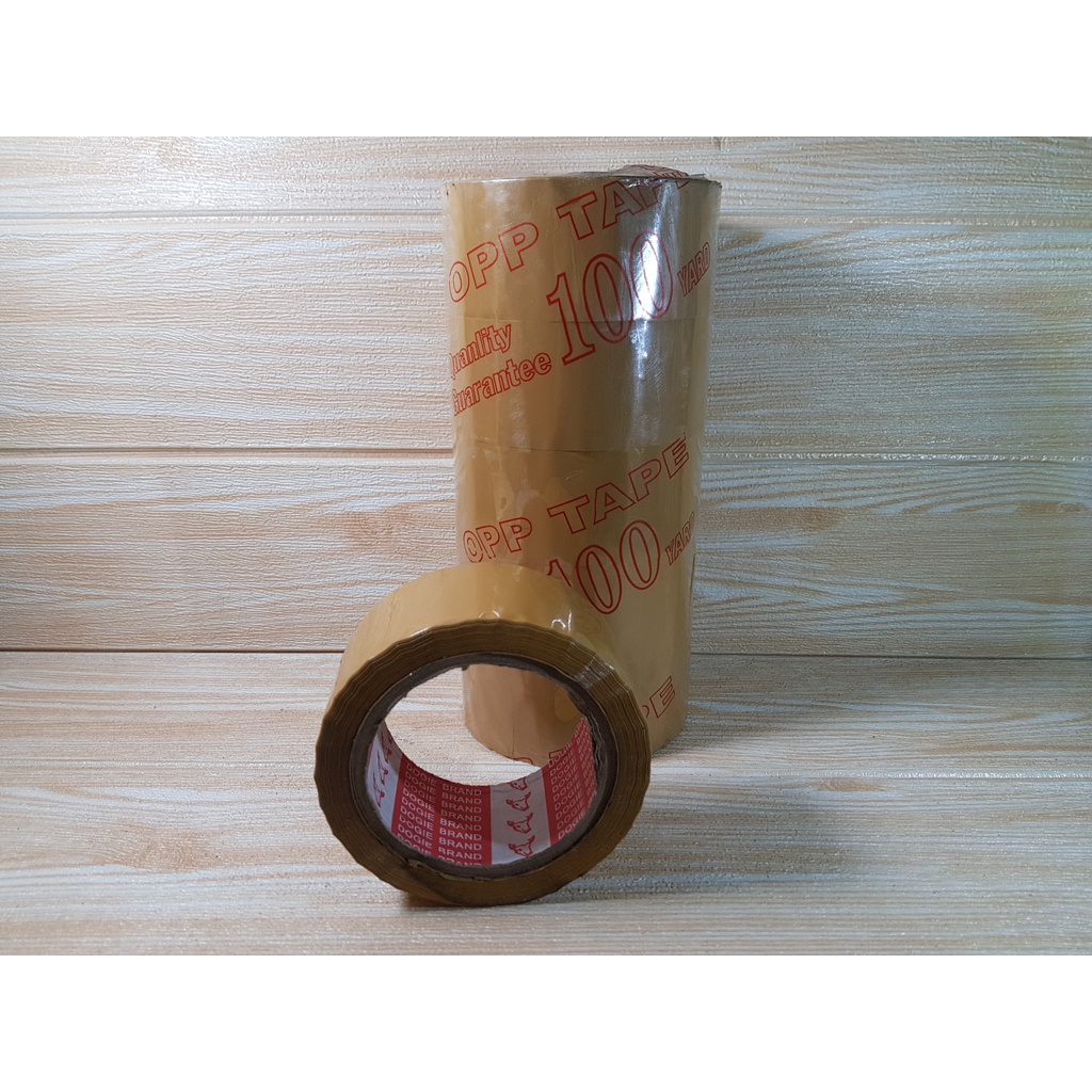băng keo vàng / keo dán thùng màu vàng 47mm* 100 vòng