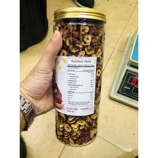 Hộp 450gr Táo Đỏ Thái Lát Sấy Khô (không hạt)