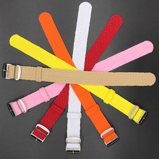 14-22mm NATO Dây Đeo Đồng Hồ Dệt Perlon Nylon Zulu Dây Đeo Đồng Hồ Vải Mềm Vòng Tay Bạc Đen Khóa Thép Dây Đeo Đồng Hồ 16mm 18mm 20mm 22mm Nam Nữ