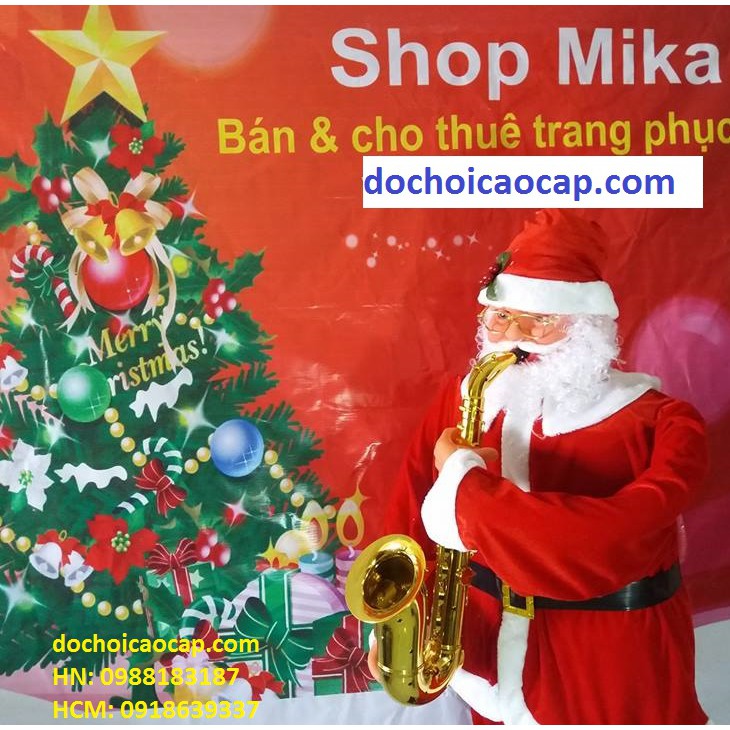 Ông già Noel thổi kèn - 1.8m