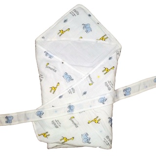 Chăn Ủ Xô Kèm Đai Cho Bé Mẫu Mới Cao Cấp KT 90x90cm | Minizon Kids