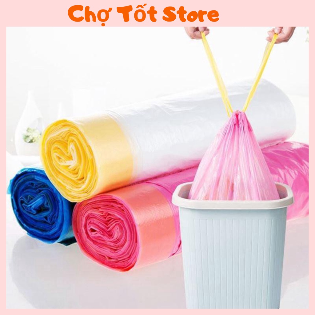 Túi Đựng Rác Tự Phân Huỷ Có Dây Rút - 45x50 cm - 15 túi/cuộn - Tiện ...