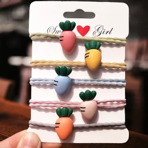 3 Thun Buộc Tóc Cột Tóc Củ Carot - Thỏ Hồng VPP