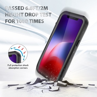 [Redpepper] IP68 Super Waterproof Underwater Diving Swimming Phone Case chống nước for iPhone 15 Plus 13 12 11 ProMax Mini XS XR X 7/8 Plus SE 2020 Cover Surfing/Sandy beach/Seaside/Snorkeling/Dive Ốp Điện Thoại Chống Nước