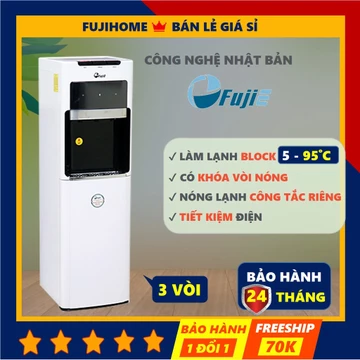 Cây nước nóng lạnh bình âm cao cấp Fujie WD8500C 3 vòi, máy lọc bình lọc nước nóng lạnh