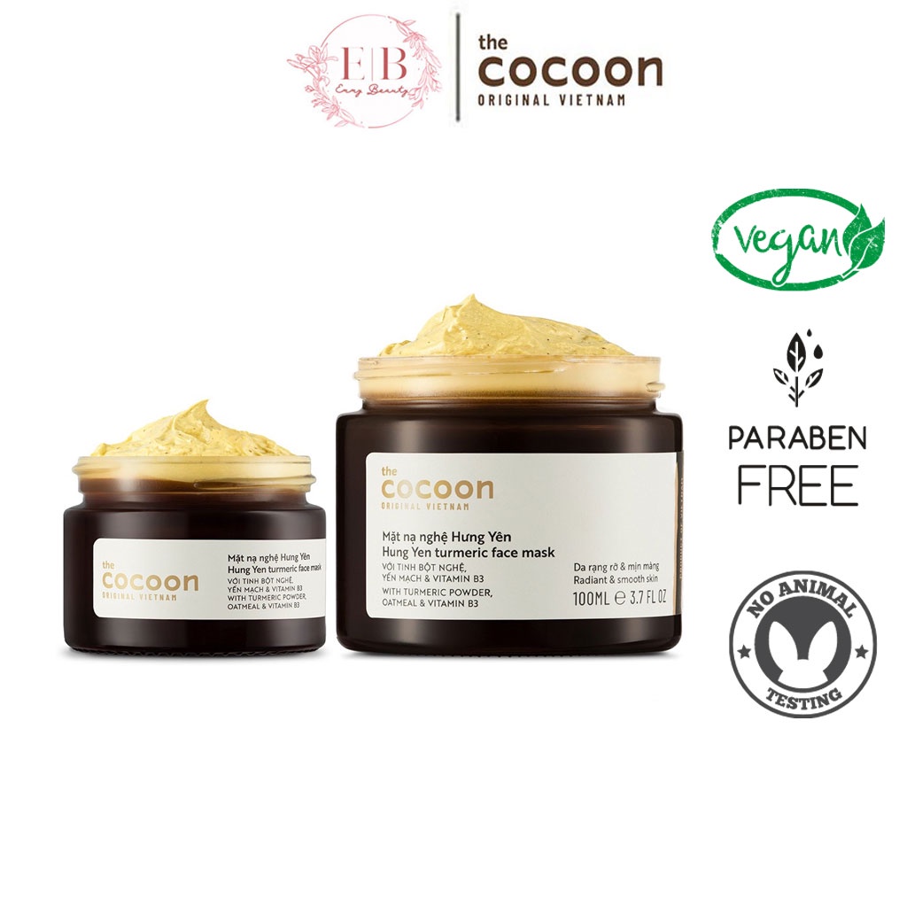 Mặt Nạ Nghệ Hưng Yên Cocoon 30ml - 100ml Turmeric face mask Sáng Đều ...