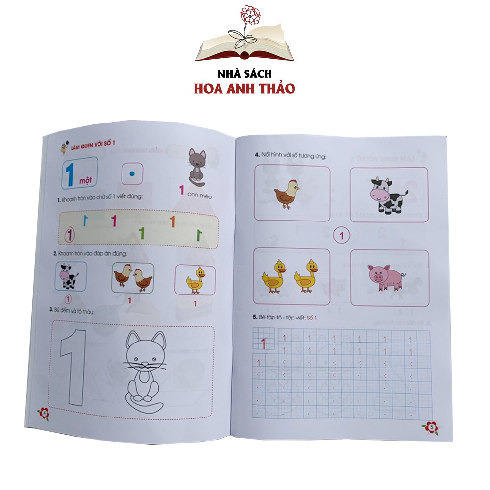 Ảnh Sách Bé học toán hành trang cho bé tự tin vào lớp 1 3