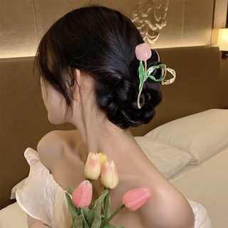 Kẹp Tóc Hình Hoa Tulip Dễ Thương Phong Cách Hàn Quốc