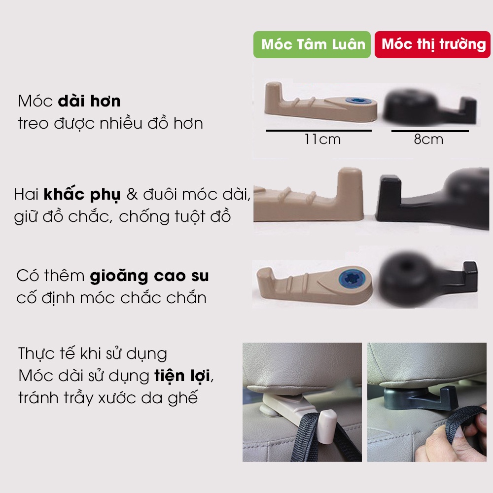 Móc treo đồ ô tô Tâm Luân - Chi tiết