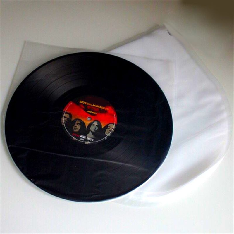 Set 50 túi bọc đĩa than vinyl trong suốt chống tĩnh điện 12"