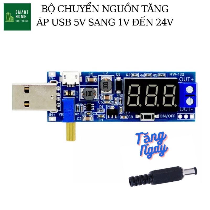 Module USB cho bộ phát Wifi khi mất điện tăng áp 5V ra 12V 24V | Shopee ...