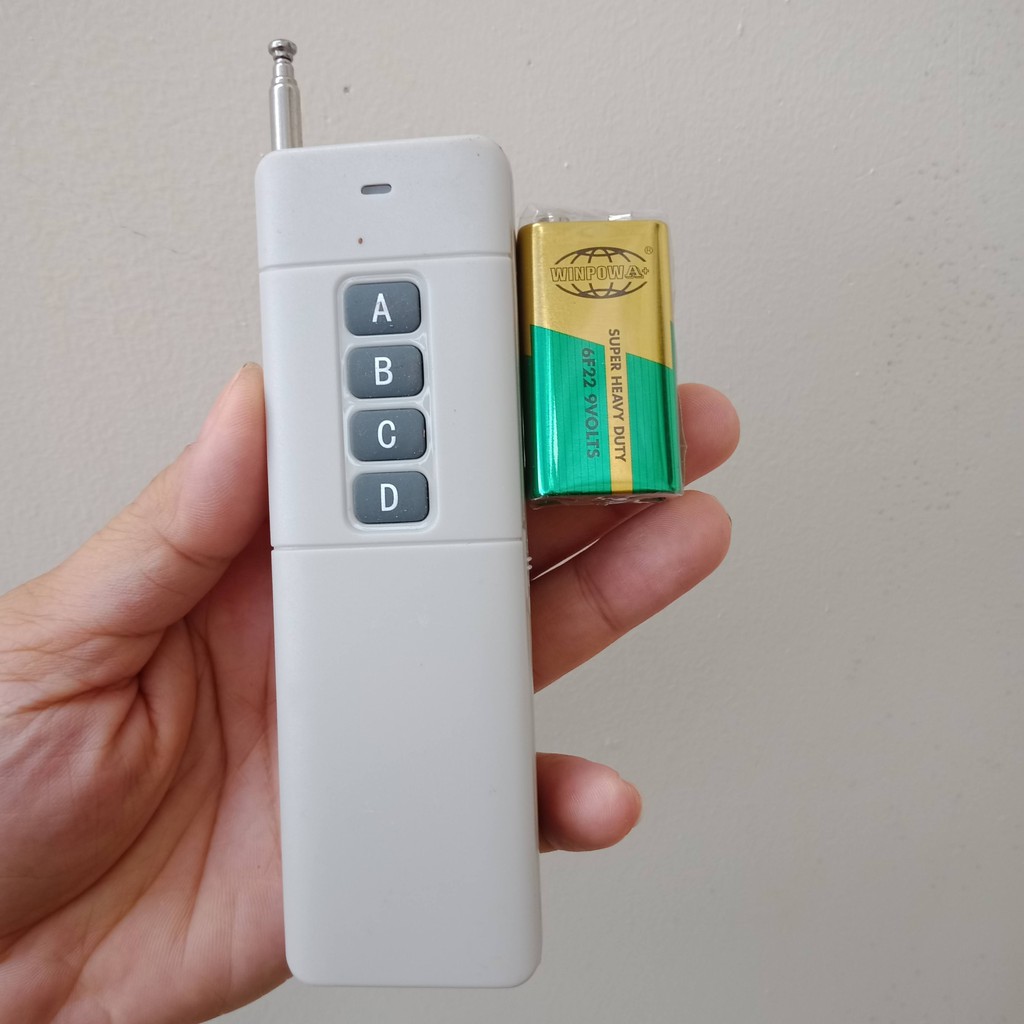 Remote 4 Nút ABCD điều khiển từ xa 3000m tần số 433Mhz, 315Mhz | Shopee ...