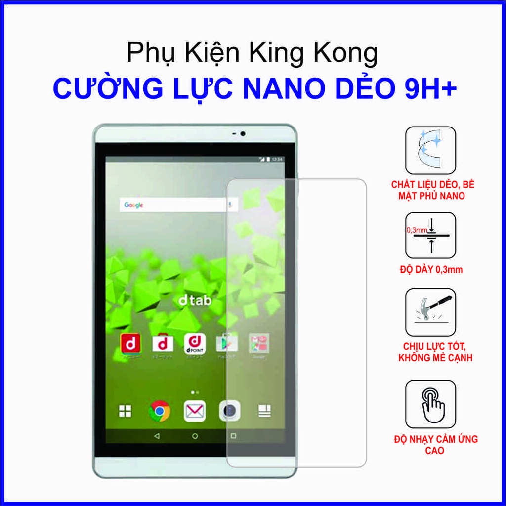 Dán cường lực cho Huawei DTAB d02H cường lực nano dẻo 9H+ | Shopee