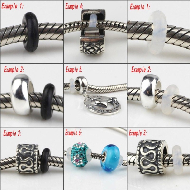 Vic Silicone Nút Chặn Cao Su DIY Trang Sức Thủ Công Làm Dây Chuyền Vòng Tay Anklets Kẹp Khóa Miếng Đệm Chống Trơn Trượt Charm Hạt