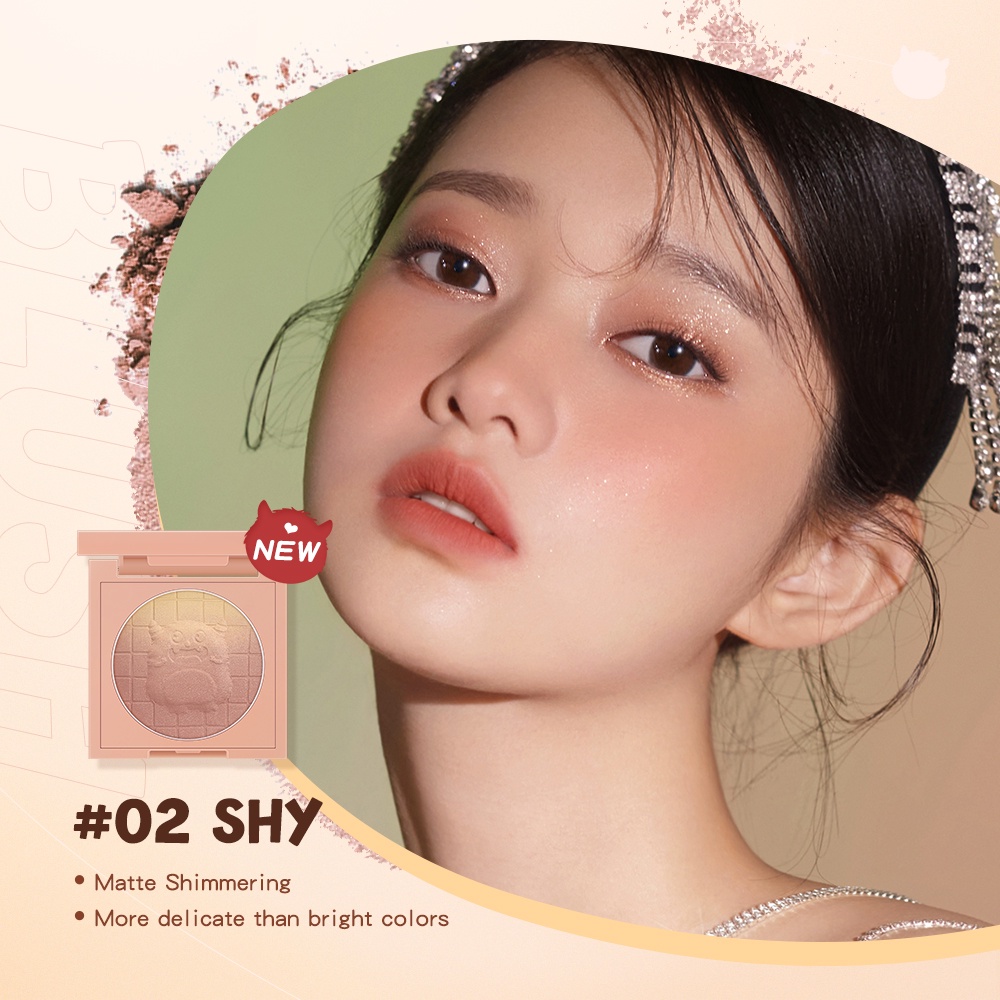 Mô tả Phấn Má Hồng BANXEER Monster 6 Màu Tùy Chọn 34g - 6