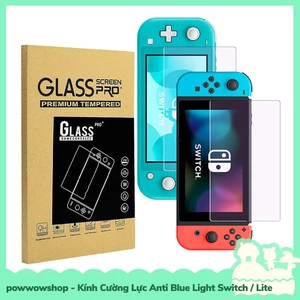 Phụ Kiện Kính Cường Lực Anti Light Blue Cho Máy Game Nintendo Switch / Switch Lite