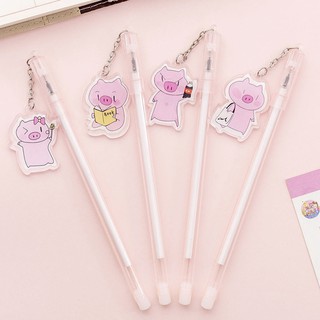 3 Bút Nước Tag Hình Heo Xinh - Thỏ Hồng VPP