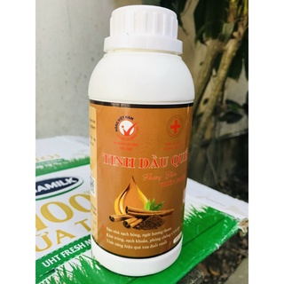 500ML Tinh dầu quế nguyên chất Phúc Lộc đuổi muỗi lau sàn dùng cho máy xông tinh dầu hương rất thơm