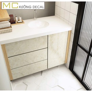 3 mét Giấy dán tường nhà bếp cách nhiệt decal giả vân đá chống dầu mỡ bám bẩn dễ lau chùi