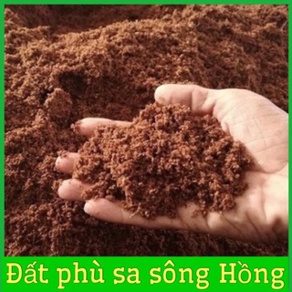 1 kg Đất phù sa sông Hồng đã qua xử lí dùng trồng rau, hoa, trồng hoa sen , súng. .