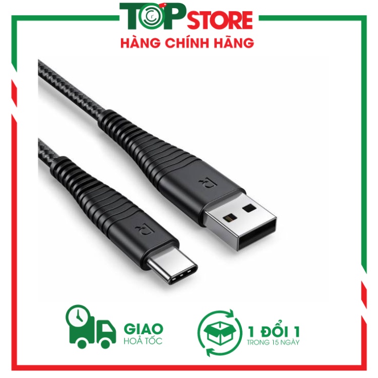 Cáp Sạc RAVPower RP-CB046 USB-A To Type-C 0.9M, 3A, Điện Thoại, Type C ...