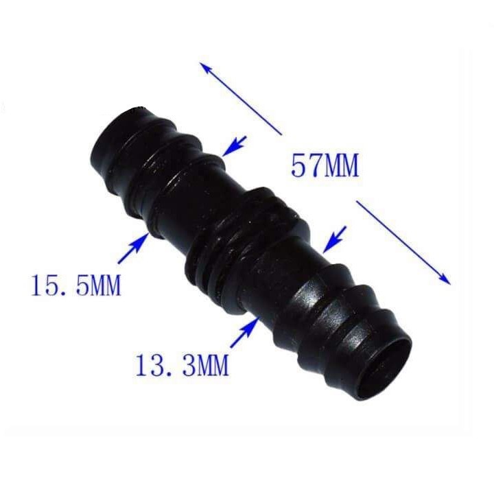5 nối [ 5 nối ] Nối 2 đầu ống PE/LDPE 16mm - 20mm-25mm- Nối thẳng ống PE/Ldpe