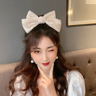 Dây buộc tóc/ Kẹp Tóc Hình Nơ Bản To Xinh Xắn Phong Cách Hàn Quốc Qiqishop